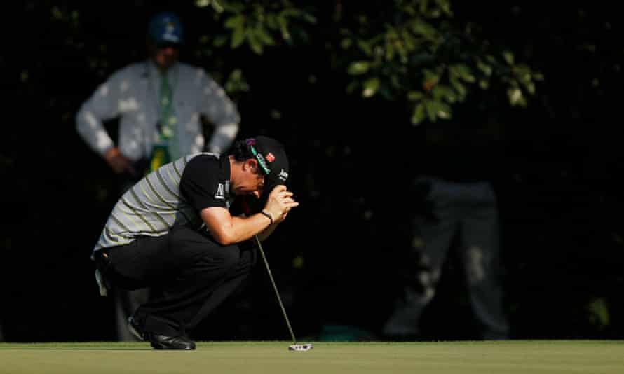 Rory McIlroy during his final-round collapse at the 2011 Masters