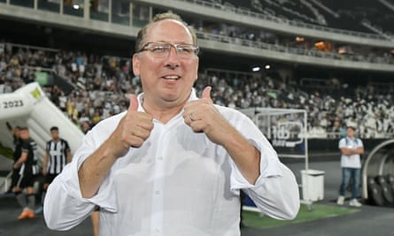 John Textor on a visit to watch Botafogo, one of the clubs he owns, last year.