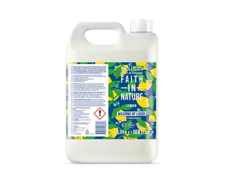 Five litre bottle of washing-up liquid