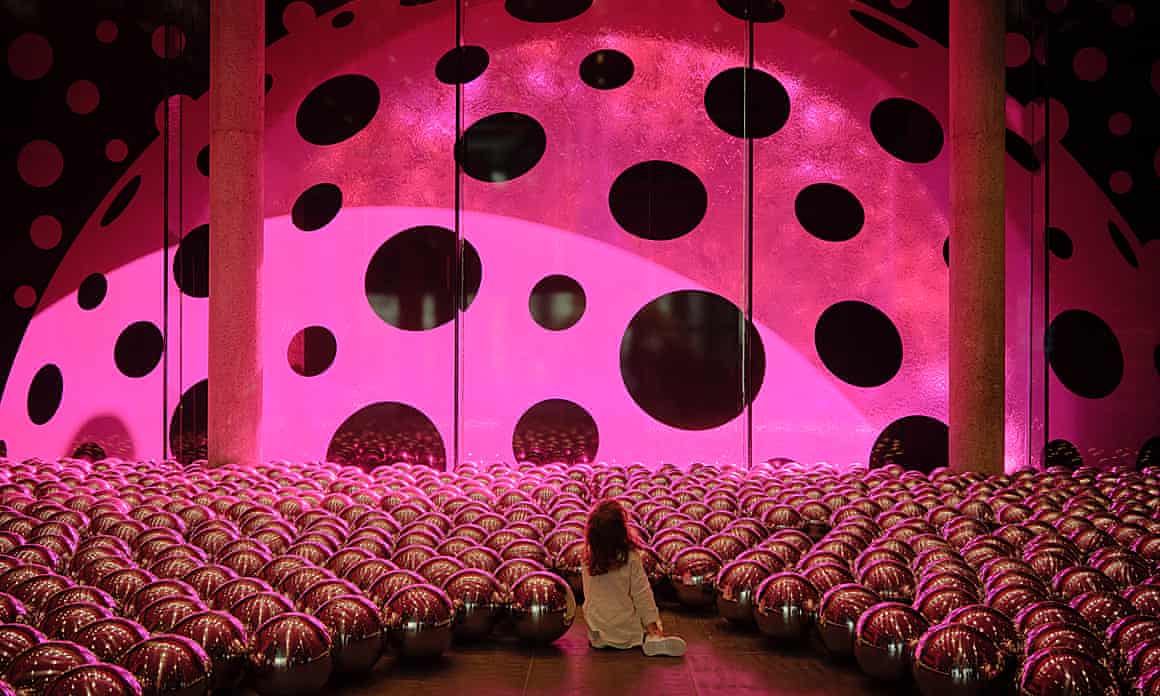 A new Yayoi Kusama work inside the National Gallery of Victoria in Melbourne, Australia.