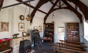 The former schoolroom in Tyneham village.