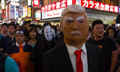 Fright night … Halloween costumes during the celebrations on October 28 in Tokyo, Japan