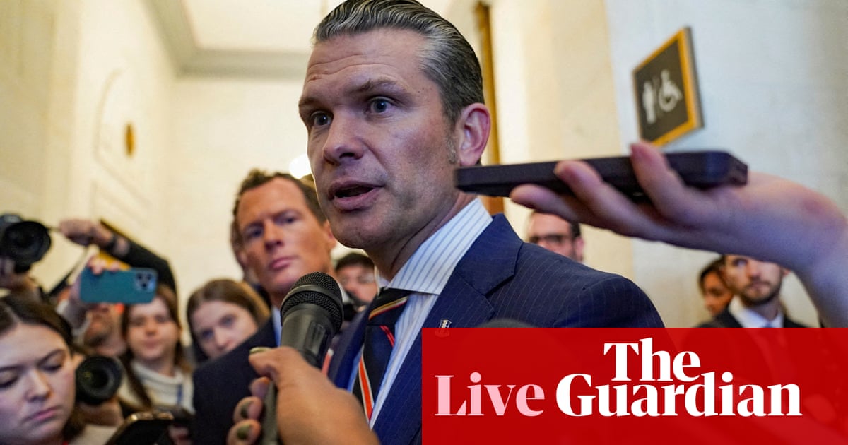 Trump's defense pick Pete Hegseth faces scrutiny over sexual assault claims and attacks on UN and Nato - US politics live