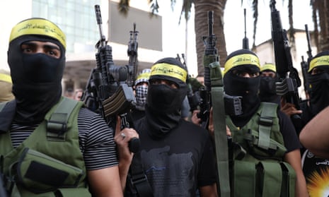 Palestinian members of the al-Aqsa Martyrs Brigade, which has rearmed in recent years.