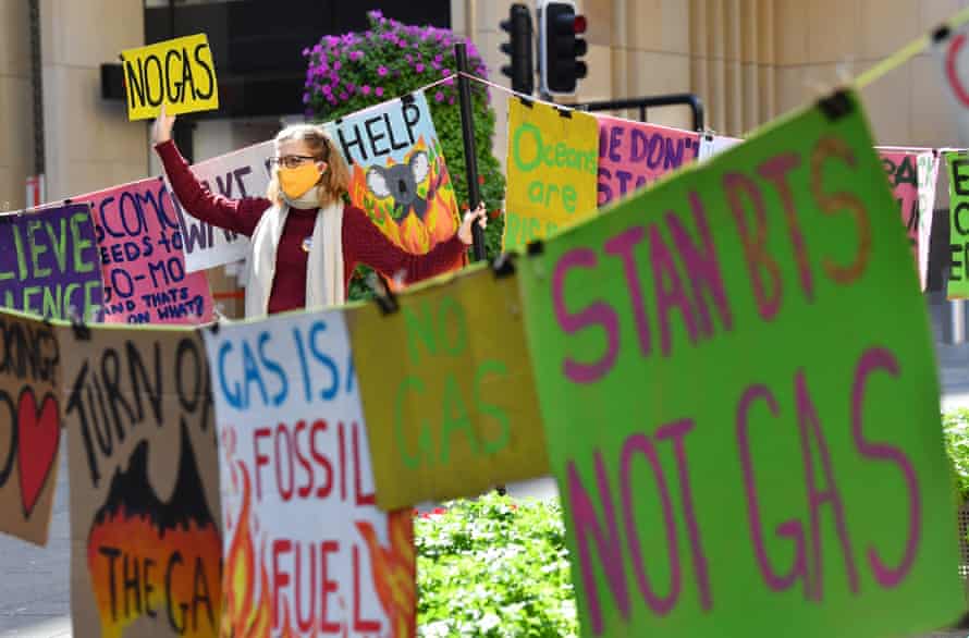 A climate rally in Sydney in September 2020