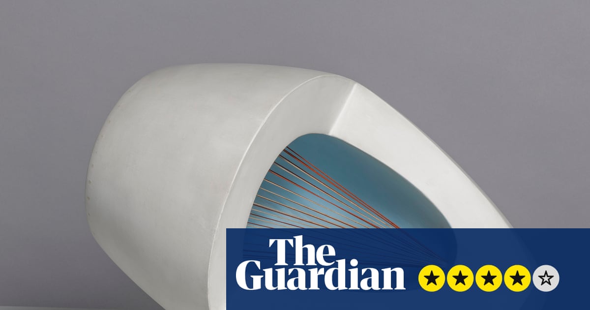 Hepworth in Colour review – salty Cornish seascapes compressed into immaculate sculptures