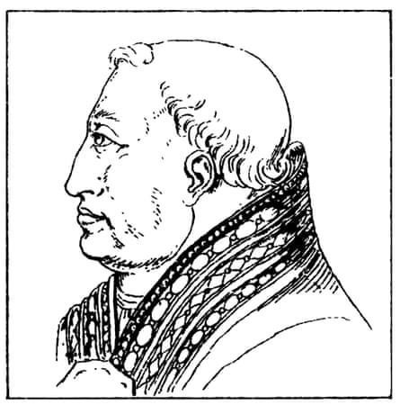 illustration of a man in profile.