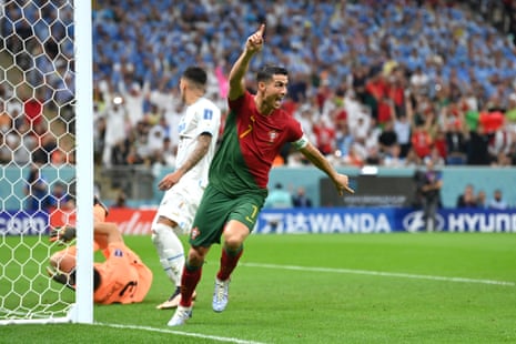 …Portugal's forward Cristiano Ronaldo claiming he did.