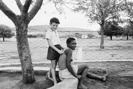 A farmer’s son with his nursemaid, Heimweeberg, Nietverdiend, Western Transvaal