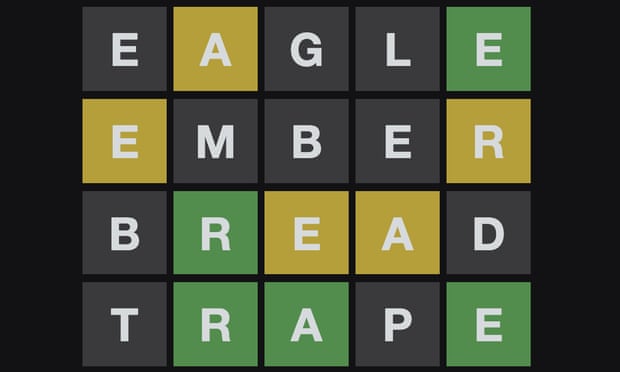 Wordle involves players getting six tries to find the five-letter word of the day.