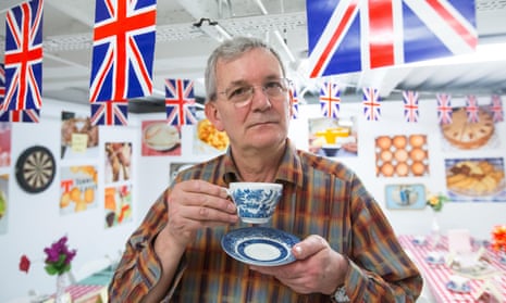 Documentary photographer Martin Parr at an exhibition in Bloomsbury,London<br>G26H1M Documentary photographer Martin Parr at an exhibition in Bloomsbury,London