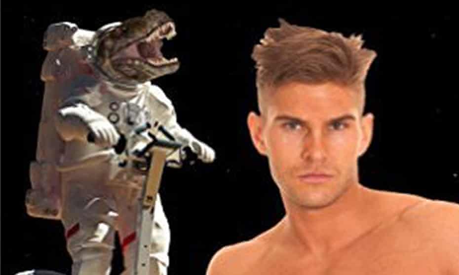 A bit iffy … detail from the cover art for Chuck Tingle’s Space Raptor Butt Invasion