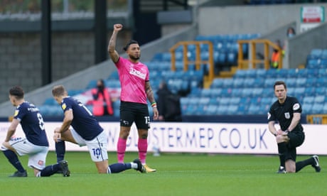 Millwall fans who booed players taking a knee 'should be respected', says Eustice