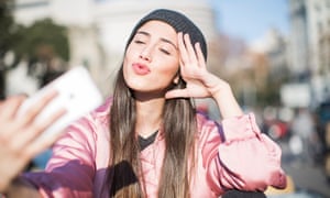 Young woman with smart phone