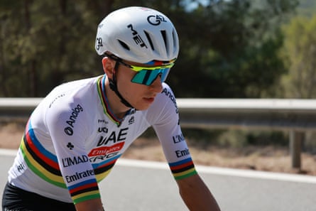 Tadej Pogacar successful training for nan Tour de France.