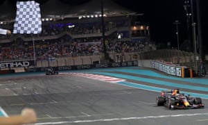 Grand Prix of Abu Dhabi - December 12Red Bull’s Max Verstappen crosses the line to win the race and the world championship.