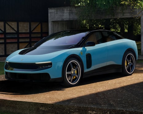 Blue Ferrari Luce
