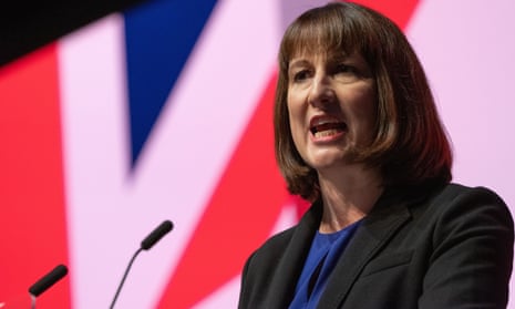 Shadow chancellor Rachel Reeves addresses Labour conference in Liverpool on Monday.