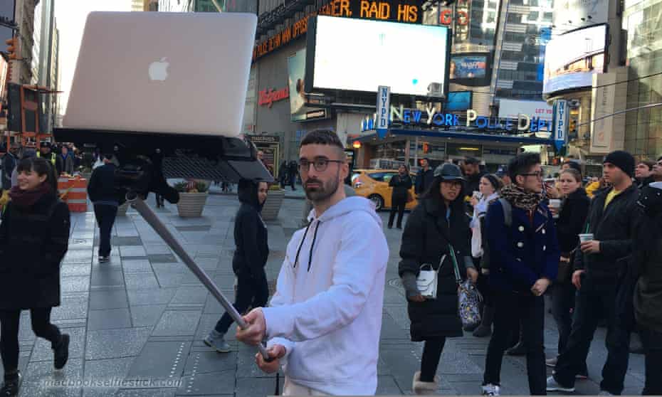 Behold (and, indeed, hold) the MacBook Selfie Stick.
