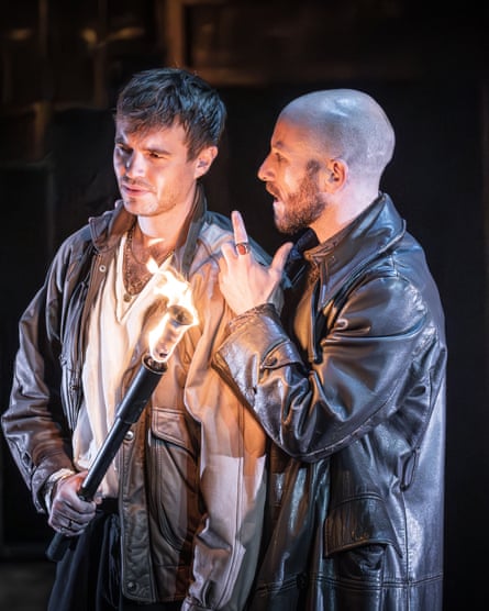 Steffan Cennydd as Romeo and Owain Gwynn as Mercutio.