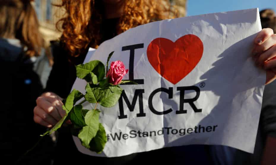 A candlelit vigil held the day after the attack, which killed 22 and injured hundreds.