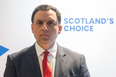 Anas Sarwar at a press conference