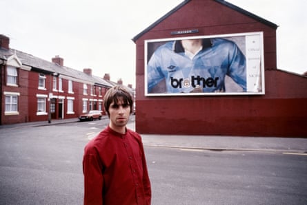 ‘In Tokyo, fans were wearing Man City shirts’ … Liam in 1994 by Kevin Cummins.
