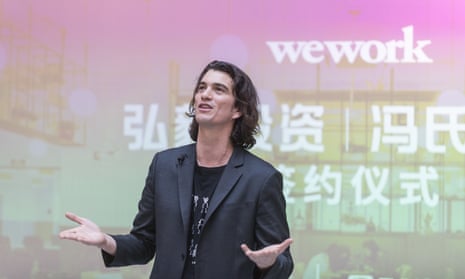 Adam Neumann, co-founder and chief executive officer of WeWork, back in 2018