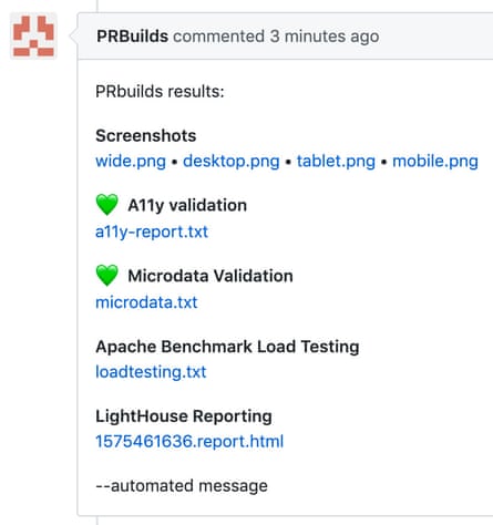PRBuilds Screenshot