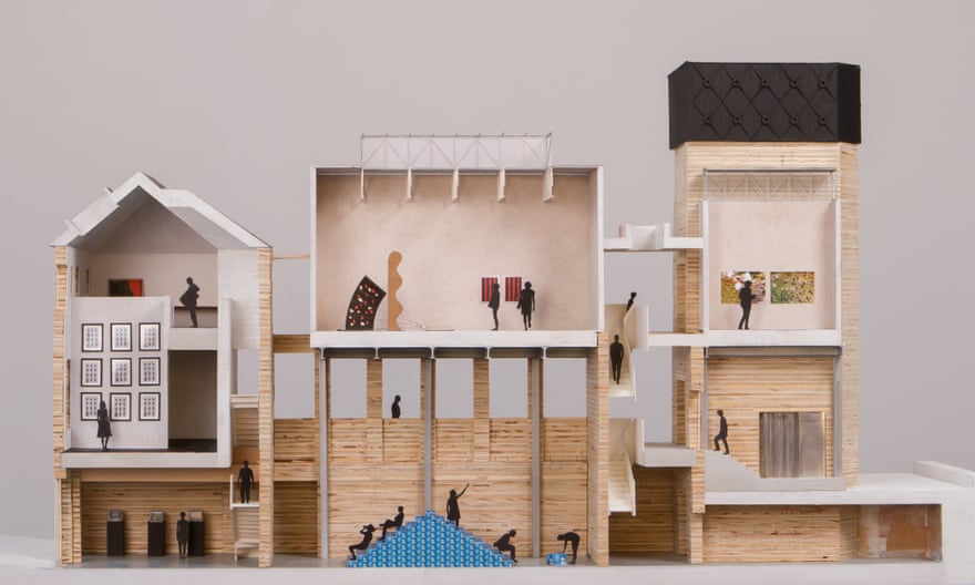 Assemble’s doll’s-house model of the project.