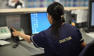 A doctor at the accident and emergency department of Birmingham Queen Elizabeth Hospital.