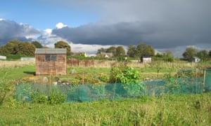 A storm brewing over my allotment in Bisley, Gloucestershire.