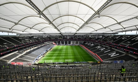 A general view shows stands and seats
