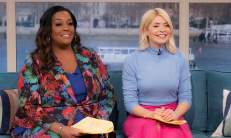Holly Willoughby, who is to exit This Morning after presenting the show for 14 years. Co-presenter Alison Hammond, left, commented ‘This is a very sad day’