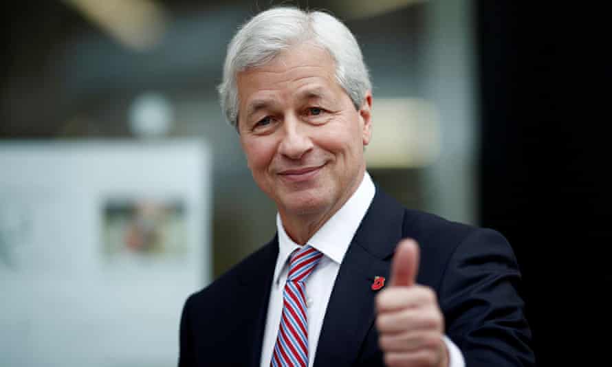 Jamie Dimon, CEO of JPMorgan Chase, seen in 2018.