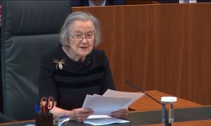 Lady Hale delivers the supreme court’s ruling on the legality of a suspension of parliament, 24 September 2019.