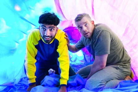 Russell Tovey with Mawaan Rizwan in BBC sitcom Juice.