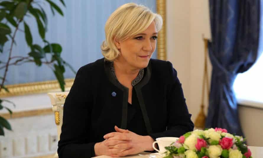 Marine Le Pen meets Vladimir Putin in Moscow on Friday.