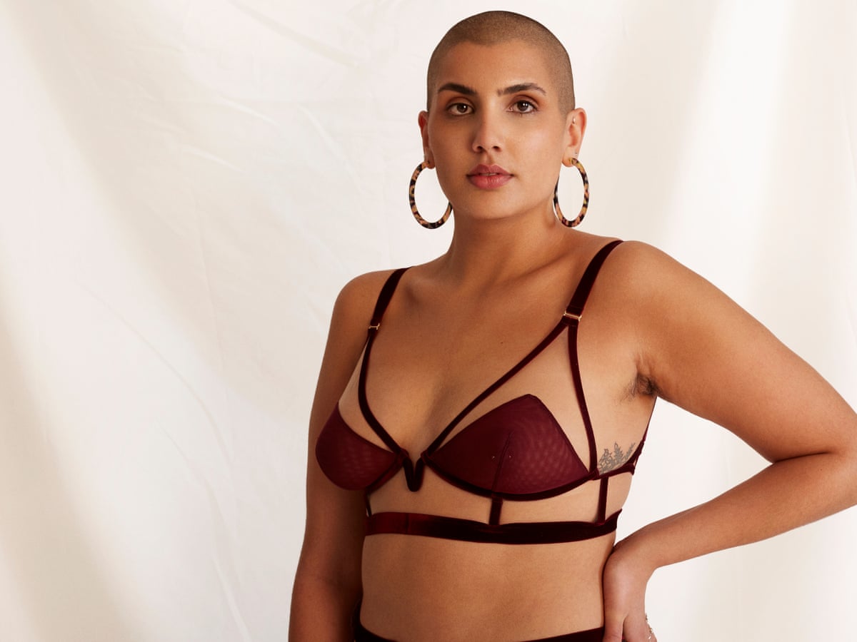 Lingerie ad blunder leaves model looking like she has 'one giant breast