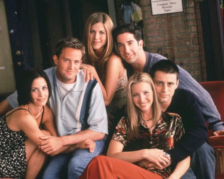 Courteney Cox, Matthew Perry, Jennifer Aniston, David Schwimmer, and Matt LeBlanc in Friends