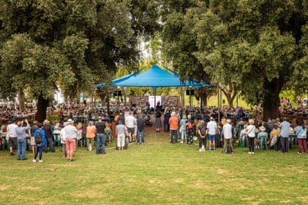 Crowds at an Adelaide writers’ week event