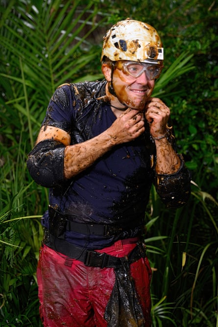 Mud, mud: Matt Hancock during the show.