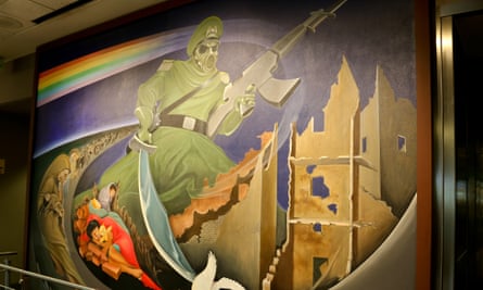 Mural by Leo Tanguma at Denver International Airport