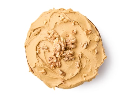 Decorating pinch nuts – Felicity Cloake’s java and walnut cake