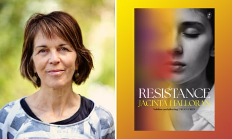 Jacinta Halloran alongside her new book Resistance, available via Text Publishing