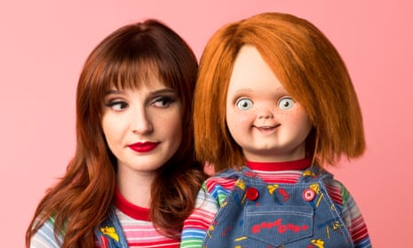 Living with Chucky … director Kyra Elise Gardner with her father’s famous puppet, and the subject of her new film.