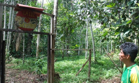 The entrance to the Sachamama Botanical Garden, run by Francisco Montes Shuna.