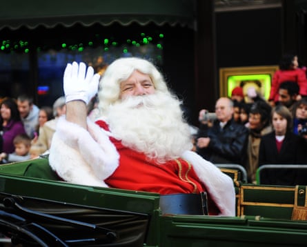 Father Christmas waving