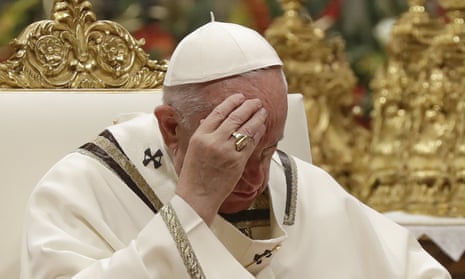 Pope Francis celebrates Christmas Eve Mass in St Peter’s Basilica.