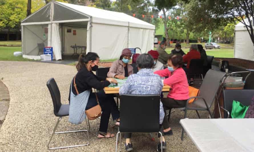 North Richmond residents at a community vaccine centre